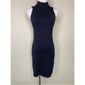 Abercrombie & Fitch Sleevless ribbed mock neck mini dress